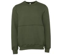 Bella Canvas Unisex Raw Seam Crew Pullover Oversized Fleece Warm