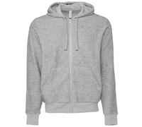 Bella Canvas Unisex Sueded Fleece Full Zip Hoodie Cozy Layered Fit