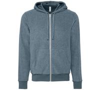 Bella Canvas Unisex Sueded Fleece Full Zip Hoodie Cozy Layered Fit