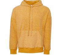 Bella Canvas Unisex Sueded Fleece Hoodie Soft Two-tone Ribbing Kangaroo Pocket
