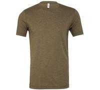 Bella + Canvas Unisex Triblend Crew Neck Tee 3413-Plain Top Short Sleeve T-Shirt