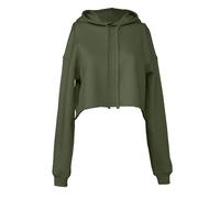 Bella + Canvas Women's Cropped Fleece Hoodie 7502 - Fast Fashion Cotton Fleece