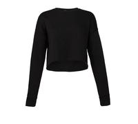 Bella+Canvas Women's Fashion Cropped Crew Neck Fleece Sweatshirt Jumper Ladies
