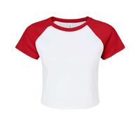 Bella + Canvas Womens/Ladies Baby Micro-Rib Raglan T-Shirt BC7247