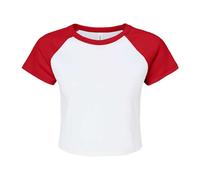 Bella + Canvas Womens/Ladies Baby Micro-Rib Raglan T-Shirt BC7247