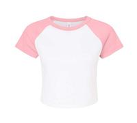 Bella + Canvas Womens/Ladies Baby Micro-Rib Raglan T-Shirt BC7247