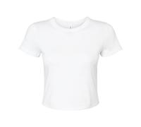 Bella + Canvas Womens/Ladies Micro-Rib Crop T-Shirt PC6984