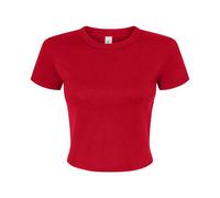 Bella + Canvas Womens/Ladies Micro-Rib Crop T-Shirt PC6984