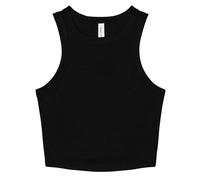 Bella + Canvas Womens/Ladies Micro-Rib Racer Tank TopM Solid Black RW10013