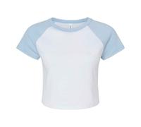Bella + Canvas Womens/Ladies Micro-Rib Raglan Crop Top PC7504