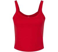 Bella + Canvas Womens/Ladies Plain Micro-Rib Spaghetti Strap / N/A N/A RW9795
