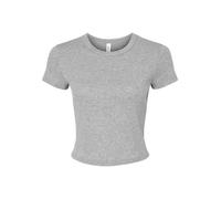 Bella+Canvas Women's Micro Rib Baby Stretch Fit & Crew Neck Tee
