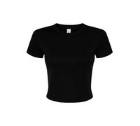 Bella+Canvas Women's Micro Rib Baby Stretch Fit & Crew Neck Tee
