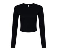 Bella Canvas Women's Micro Rib Long Sleeve Baby T Shirt Fitted Stretch