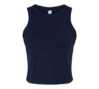 Bella + Canvas Women's Micro-Rib Racer Tank Top in Navy | Size: Large Bella + Canvas Navy L