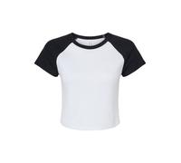 Bella+Canvas Women's Micro Rib Raglan Stretch Fit & Crew Neck Baby Tee