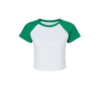 Bella+Canvas Women's Micro Rib Raglan Stretch Fit & Crew Neck Baby Tee