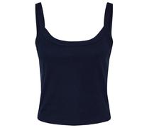Bella + Canvas Women's Micro-Rib Strappy Tank Top in Navy | Size: XS Bella + Canvas Navy XS
