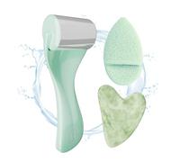 Bella Ciao 3-in-1 Anti-Aging Skin Care Set, Skin Care Set for Teens, Includes Jade Gua Sha, Makeup Removal Pad, Ice Roller Facial Massager, Gua Sha Facial Tools, Gua Sha Stone
