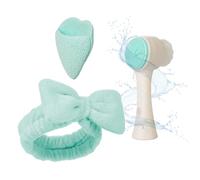 Bella Ciao 3-in-1 Facial Care Set | Makeup Removal Pad, Plush Headband, Dual Function Face Brush: Exfoliation & Cleansing | Skincare Set for Makeup Removal & Facial Cleansing