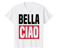 Bella CIAO T-Shirt, Youth, White, Small