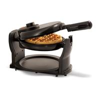 BELLA Classic Rotating Belgian Waffle Maker with Nonstick Plates, Removable Drip Tray, Adjustable Browning Control and Cool Touch Handles, 1000 Watt, Black