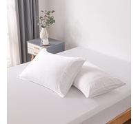 Bella Coterie | Luxury Bamboo Viscose King Size Pillowcase Set | 100% Organically Grown | Ultra Soft | Cooling | 2 Pcs [White]