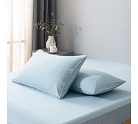 Bella Coterie | Luxury Bamboo Viscose Standard Size Pillowcase Set | 100% Organically Grown | Ultra Soft | Cooling | 2 Pcs [Coastal Blue]