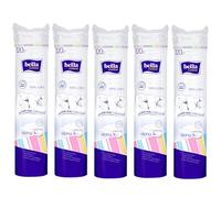 Bella Cotton Duo Cotton Pads Round (5 Packs of 120 Pads)