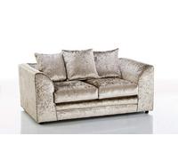 Bella Crushed Velvet 2 Seater Sofa Champagne