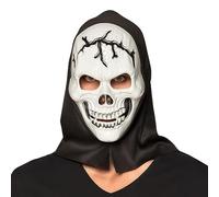 Bella Dox Grim Reaper Mask with Skull - Realistic Halloween Mask for Adults, Scary Hooded Phantom Costume Accessory for Men & Women, Fancy Dress Party