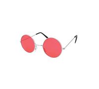 Bella Dox Lennon Sunglasses Retro Style Timeless Design, Perfect Accessory for Ozzy Osbourne Festival Hippy Hippie, Music Festivals, Book Week, Halloween (Red)