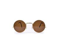 Bella Dox Lennon Sunglasses Retro Style Timeless Design, Perfect Accessory for Ozzy Osbourne Festival Hippy Hippie, Music Festivals, Book Week, Halloween (Brown)