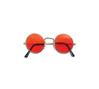 Bella Dox Lennon Sunglasses Retro Style Timeless Design, Perfect Accessory for Ozzy Osbourne Festival Hippy Hippie, Music Festivals, Book Week, Halloween (Orange)