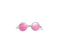 Bella Dox Lennon Sunglasses Retro Style Timeless Design, Perfect Accessory for Ozzy Osbourne Festival Hippy Hippie, Music Festivals, Book Week, Halloween (Pink)
