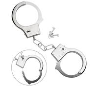 Bella Dox® Realistic Metal Police Handcuffs with Keys | Adult Unisex Fancy Dress Costume for Cop, Prisoner & 1920s Gangster Theme Parties, Halloween & Book Week Props