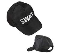 Bella Dox Unisex Adult SWAT Hat | Adjustable Police Baseball Cap for Military & Security Fancy Dress | Tactical Cap for Cops & Robbers Themed Party Costume Accessory