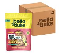 Bella & Duke Beef Trachea, Long Lasting Chews for Dogs, 150 g (Pack of 2) | Natural Dental Stick Alternative, Cleaner Teeth & Strong Chewing Muscles, Grain-Free, Low Fat Dog Treats, Resealable Bags
