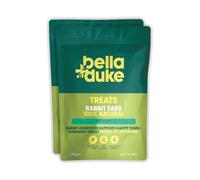 Bella+Duke Rabbit Ears for Dogs 2 Pack - Crunchy and Satisfying Chews to Support Digestion - Grain-Free, High Protein and Hypoallergenic - 100% Natural Alternative to Processed Treats