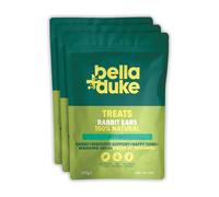 Bella+Duke Rabbit Ears for Dogs 3 Pack - Crunchy and Satisfying Chews to Support Digestion - Grain-Free, High Protein and Hypoallergenic - 100% Natural Alternative to Processed Treats