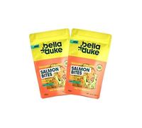 Bell Duke Seriously Moreish Salmon Bites for Cats & Dogs 2 Pack - 100% Salmon & Omega-3 Rich - Natural Training Treats, High Protein Grain-Free Pet Snack, Soft & Tasty Rewards for all Sized Dogs