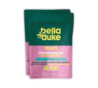 Bella+Duke Venison Snack for Dogs 2 Pack - Natural Alternative to Dental Sticks & Raw Hide - Long Lasting Chew for Cleaner Teeth & Prevents Plaque - Grain-free, High Protein and Hypoallergenic