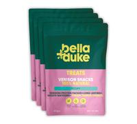 Bella+Duke Venison Snack for Dogs 4 Pack - Natural Alternative to Dental Sticks & Raw Hide - Long Lasting Chew for Cleaner Teeth & Prevents Plaque - Grain-free, High Protein and Hypoallergenic
