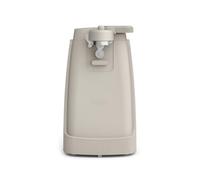 Bella Electric Can Opener and Knife Sharpener, Multifunctional Jar and Bottle Opener with Removable Cutting Lever and Cord Storage, Stainless Steel Blade, Oatmilk