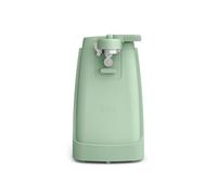 Bella Electric Can Opener and Knife Sharpener, Multifunctional Jar and Bottle Opener with Removable Cutting Lever and Cord Storage, Stainless Steel Blade, Seaglass