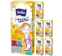 Bella for Teens, Energy Panty Liners 20 Units (Pack of 6)