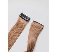 BELLA HARARO 2 Pcs Single Clip Human Hair Side Covers Up Patches Extension For Women Girls Golden Blonde highlights human hair 14 Inch Pack of 2