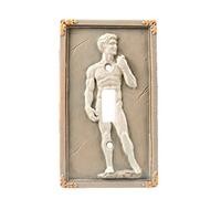 Bella Haus Design Michelangelo's David 3D Sculpted Light Switch Cover - Polyresin Single Toggle Wall Switch Plate Cover- Statue of David Michelangelo Wall Home Art Decor (David)