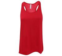 Bella Ladies/Womens Flowy Racerback Tank Top (XL) (Red)