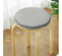Bella Nights Chair Pads Waterproof Round Seat Cushions for Indoor Outdoor Garden Patio & Home decor- 35cm Diameter Patio Furniture Pack Of 4 Round Cushion Pads (Silver)